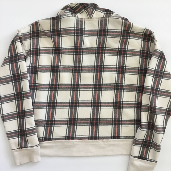 Free People “Why Not” Plaid Quarter Zip Size M - Picture 12 of 13